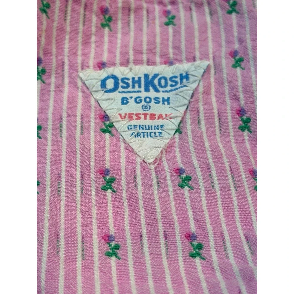 Vintage OshKosh B'gosh girls bubble romper w/ kitty. SZ 12 months.  Rare find